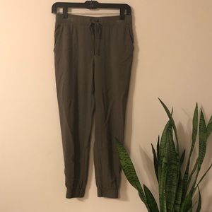 Green jogger pants